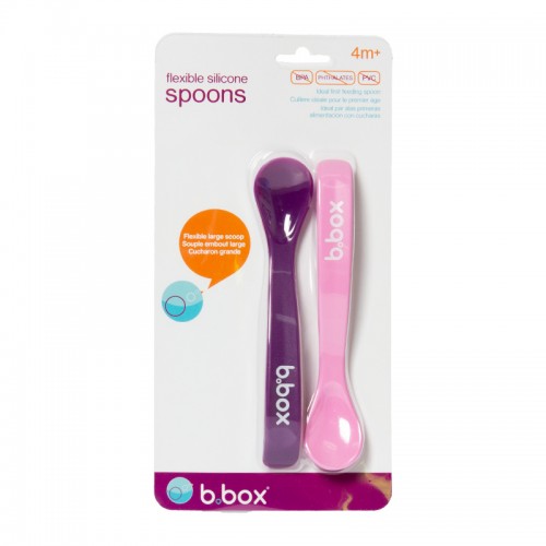 B.box Flexible Silicone Spoons (2pk)